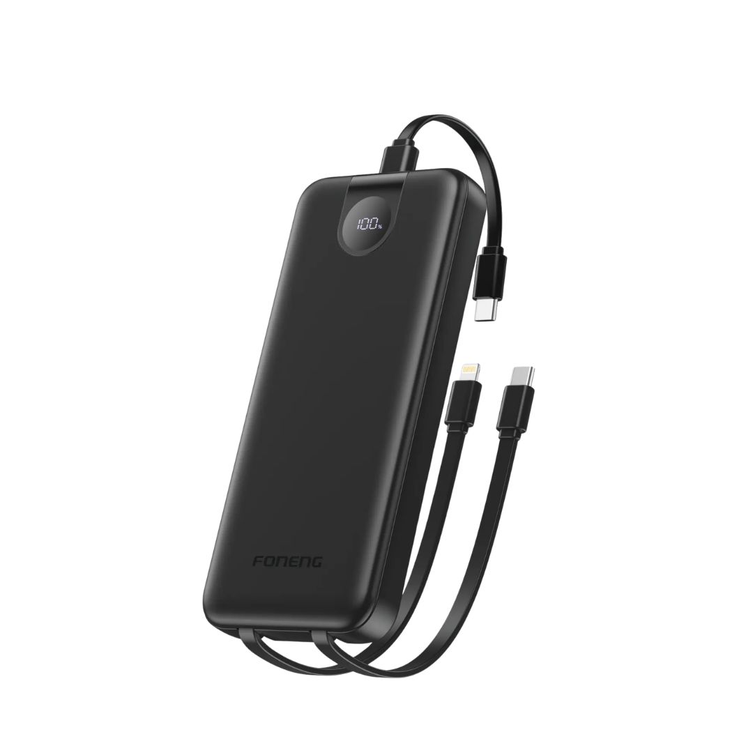 Foneng 10000mAh Cabled Power Bank 22.5W