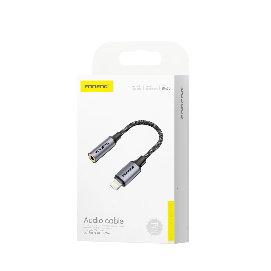 Foneng Lightning to Audio Jack 3.5mm