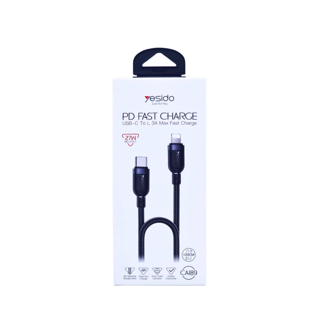 Yesido USB-C to Lightning Cable 27W (120cm)