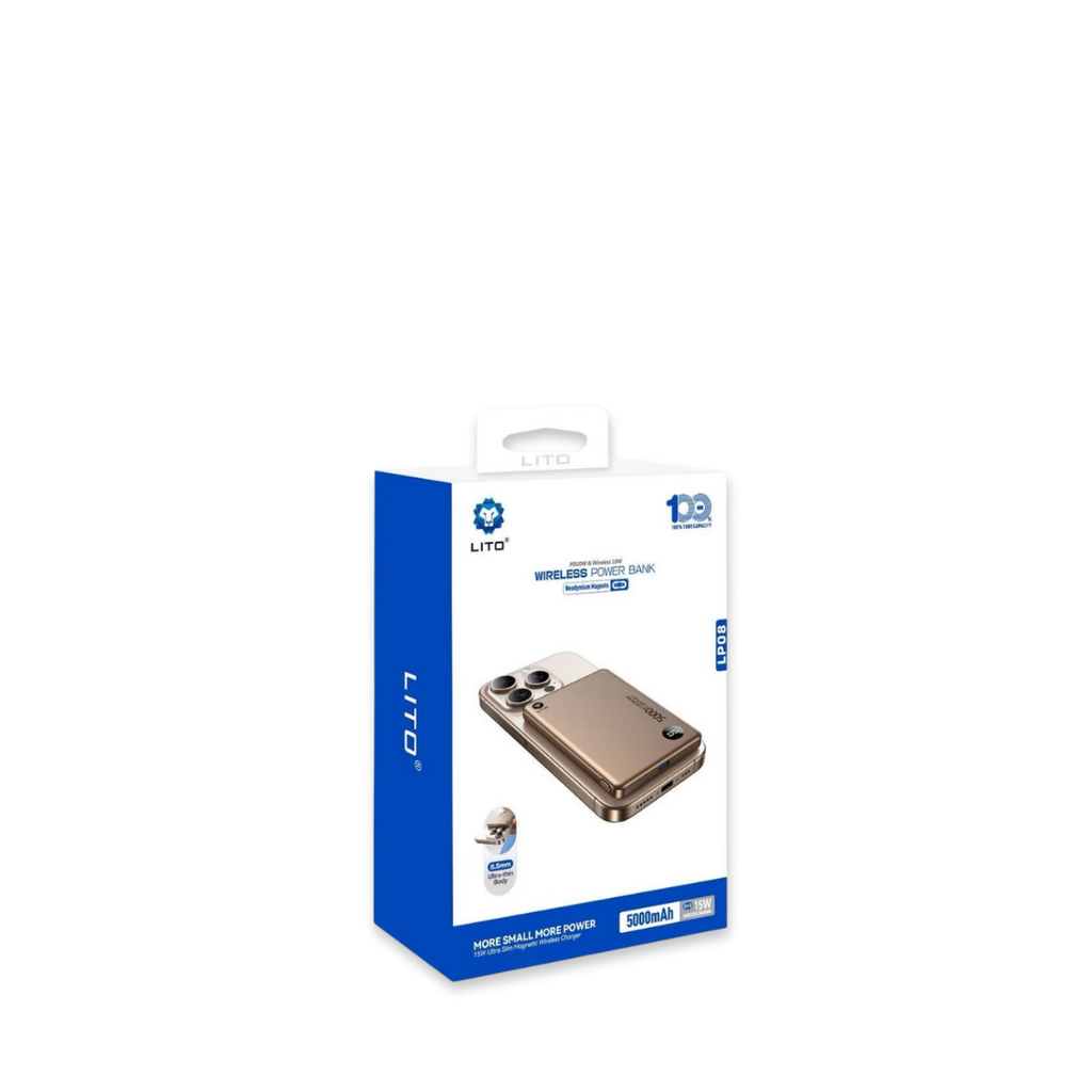 Lito Wireless Magnetic Power bank 5000mAh (15W)