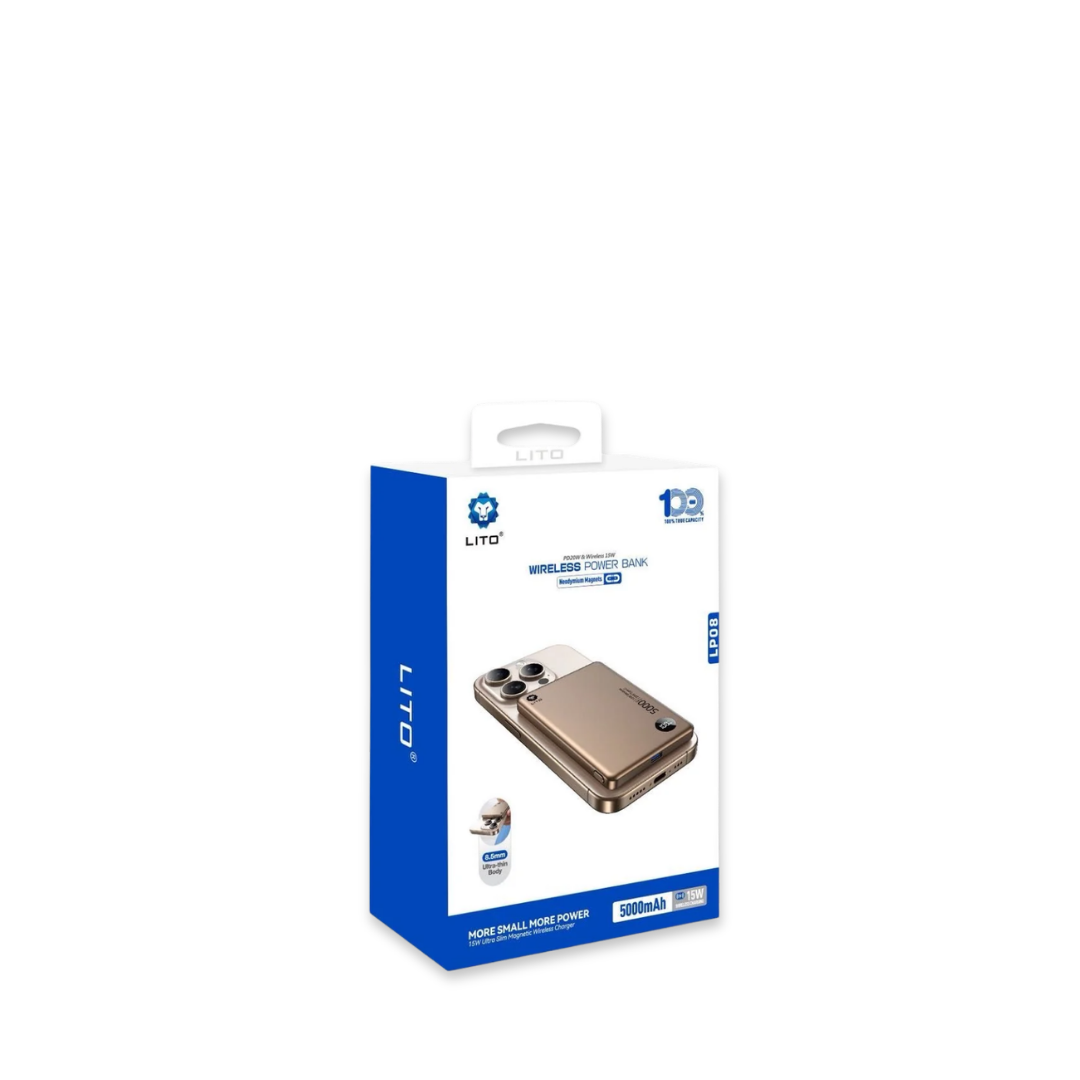 Lito Wireless Magnetic Power bank 5000mAh (15W)