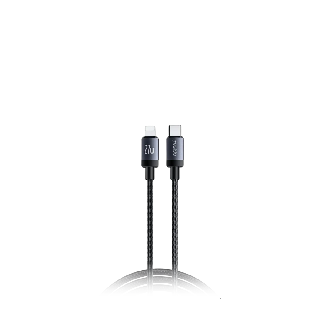 Yesido Type C to Lighting Ultra-Thin Cable 27W (120cm)
