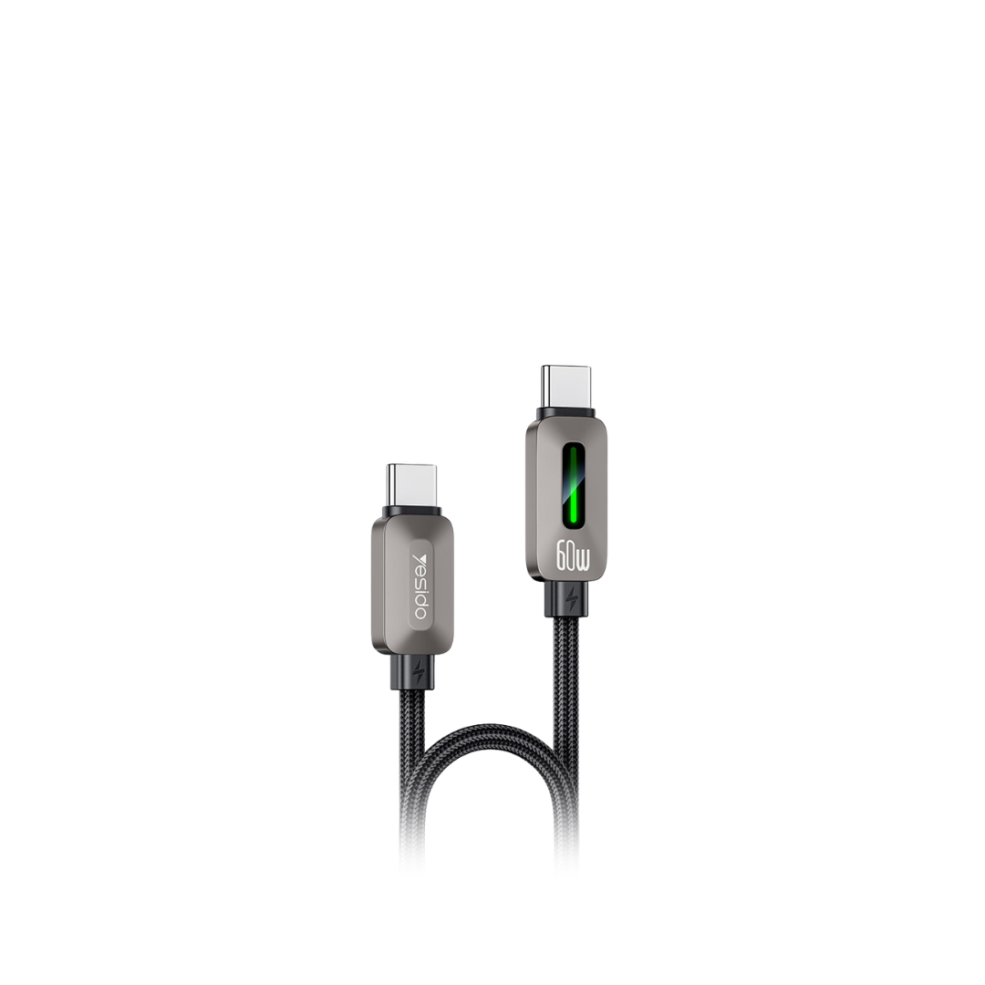 Yesido Dual Type C Cable Flowing Light 60W (120cm)