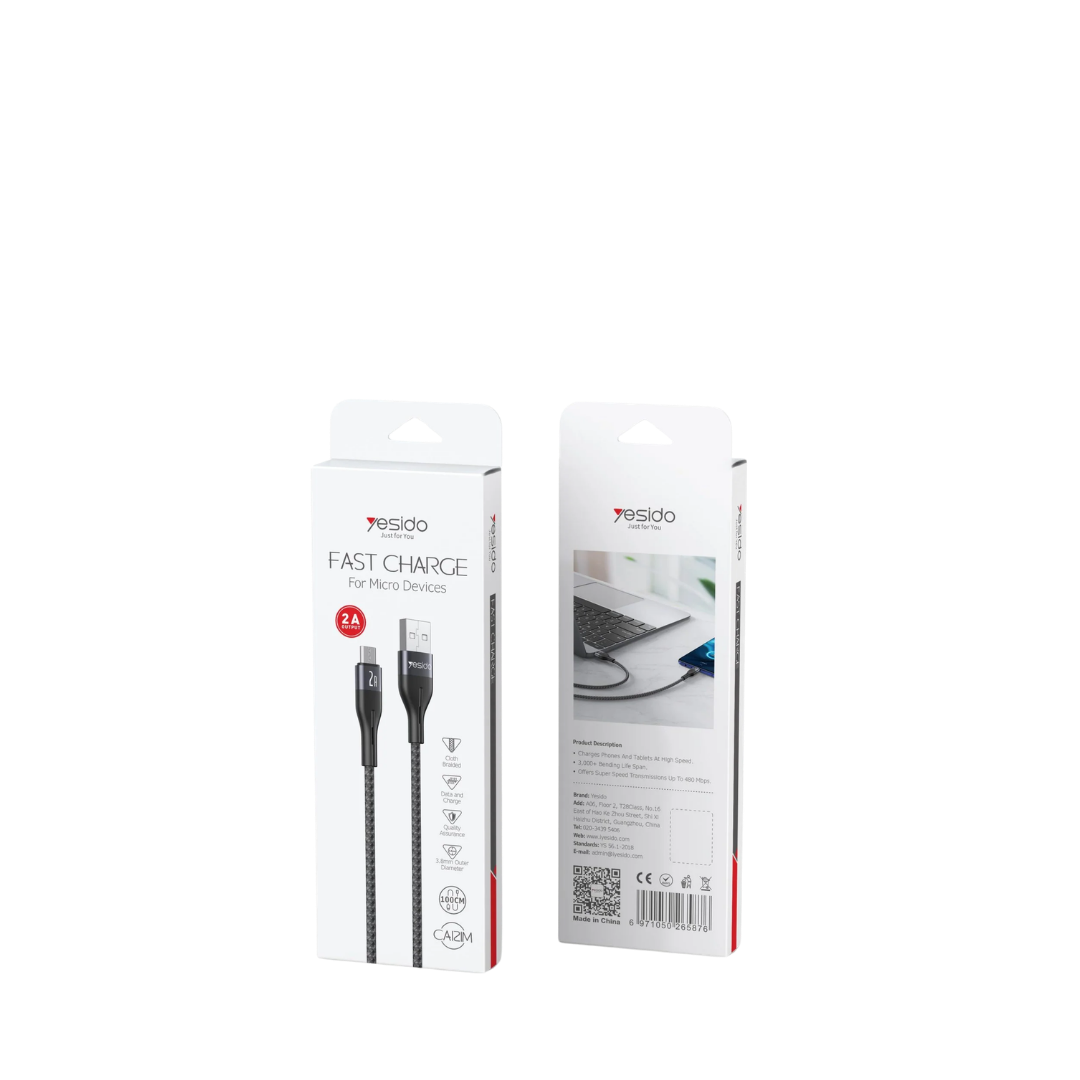 Yesido Micro USB to USB Charging Cable (100cm)