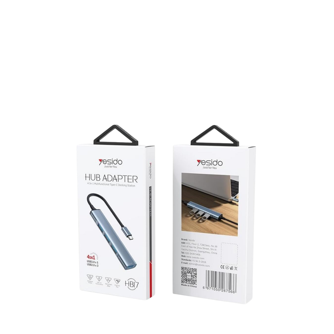 Yesido Type C Hub adapter 4 in 1