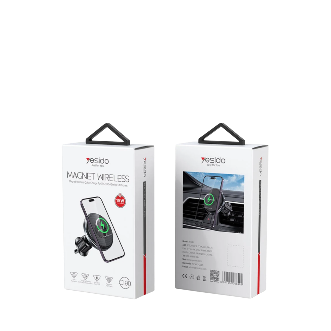 Yesido Vehicle Magnet Holder Charger 15W